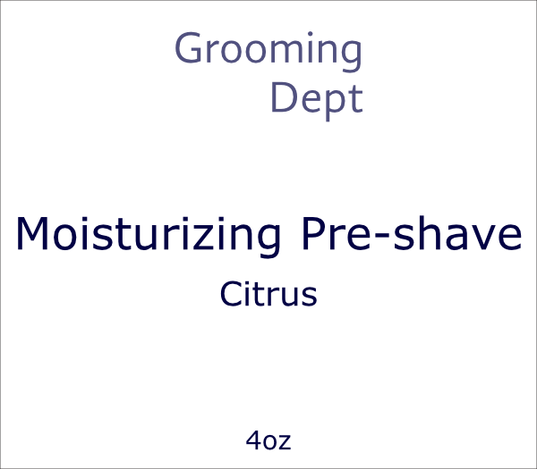 Grooming Dept Moisturizing Pre-shave - Citrus