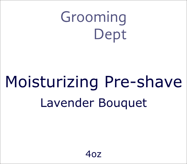 Grooming Dept Moisturizing Pre-shave - Lavender Bouquet