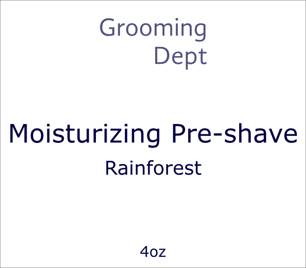 Grooming Dept Moisturizing Pre-shave - Rainforest