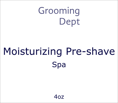 Grooming Dept Moisturizing Pre-shave - Spa