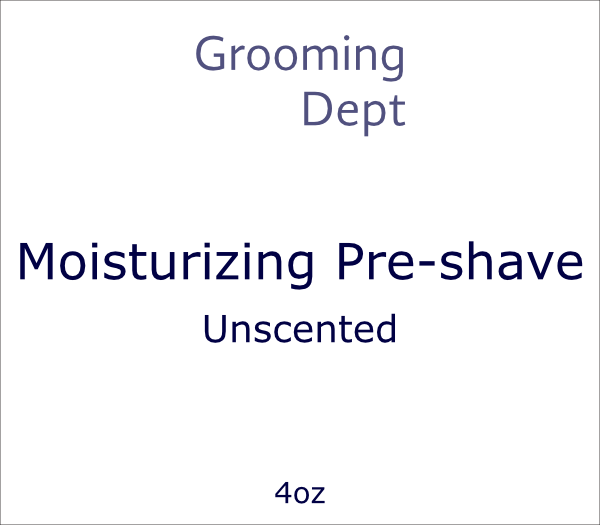 Grooming Dept Moisturizing Pre-shave - Unscented